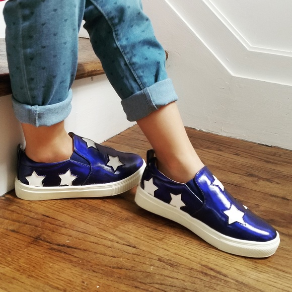 Kids Metallic Star Slip-On Shoe - Picture 3 of 7